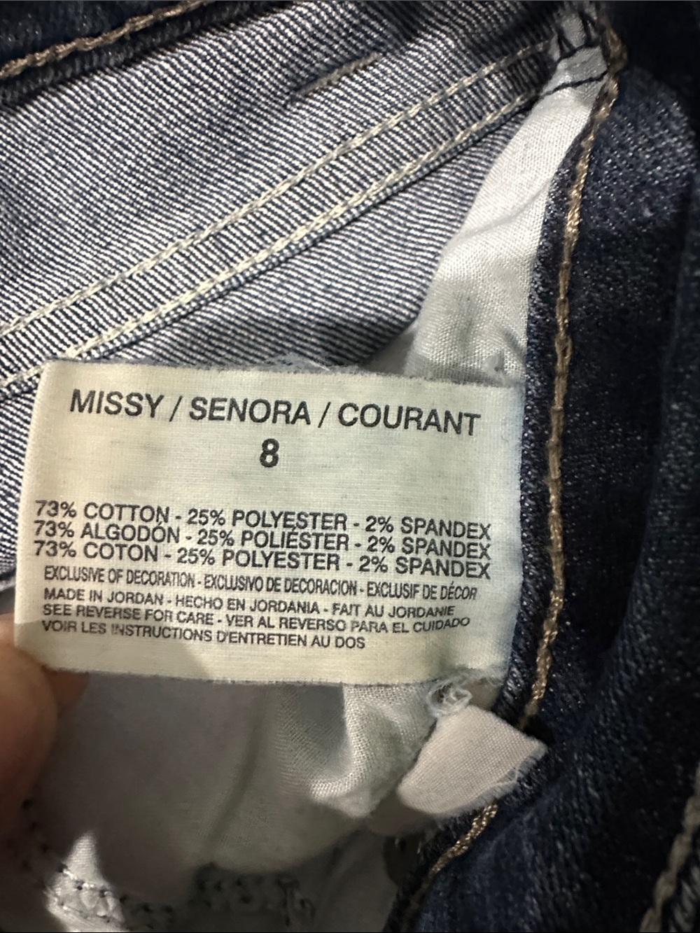 Nine West Vintage America Collection Dark Wash Denim Shorts 29/8 - Picture 7 of 7